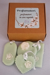 Box 4 profumatori - profumazione fresca al talco