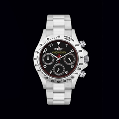 SAS PIZZINNAS Orologio da polso UOMO -  il Tempo de Homine´s (quadrante NERO)