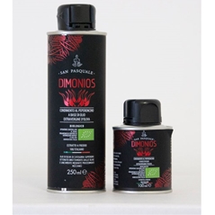 Nuovo Oleificio San Pasquale DIMONIOS Condimento Biologico al peperoncino a base di Olio EVO in lattina...