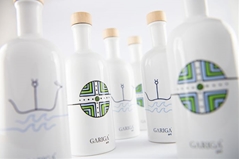 Gariga - Su Molinu Gariga art - Pintadera - Ceramica Bottiglia 25 cl