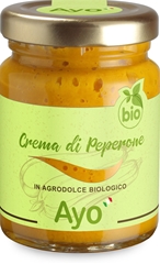 Crema di peperone giallo in agrodolce biologico