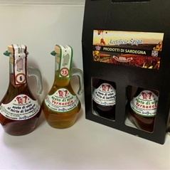 Confezione Regalo Aceto di Vino vernaccia e aceto aromatitizzato al mirto