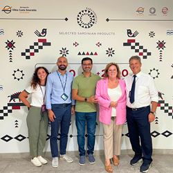 Kara Sardegna con Lia Tolaini e Alessandro Pedini di Pala