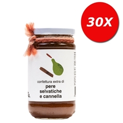 30 VASETTI di Confettura extra di Pera Selvatica e Cannella