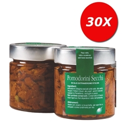 30 VASETTI di Pomodorini secchi in olio extravergine denocciolato