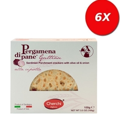 6 CONFEZIONI di Pergamena di pane Guttiau alla CIPOLLA