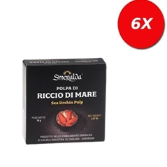 6 CONFEZIONI di POLPA DI RICCIO STERILIZZATA SMERALDA