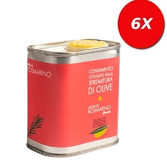 6 LATTINE di Condimento a base di Olio Extravergine di oliva e rosmarino