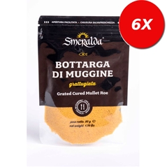 6 BUSTE di Bottarga di Muggine Smeralda Grattugiata