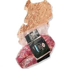 Salsiccia Sarda con piccolo Gadget  in Sughero a forma Sardegna