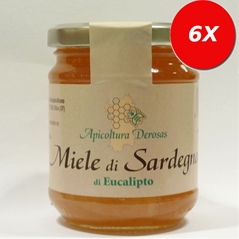 6 VASETTI di Miele di Sardegna di eucaliptus