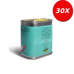 30 LATTINE di Condimento a base di Olio Extravergine di oliva, aglio e peperoncino
