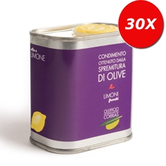 30 LATTINE di Condimento ottenuto dalle spremitura Olive e limoni freschi