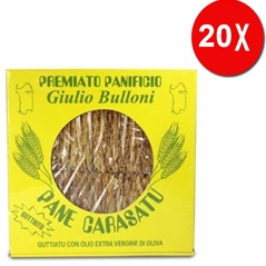 20 CONFEZIONI di Pane GUTTIATU con olio extravergine d´oliva