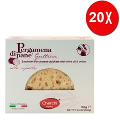 20 CONFEZIONI di Pergamena di pane Guttiau alla CIPOLLA