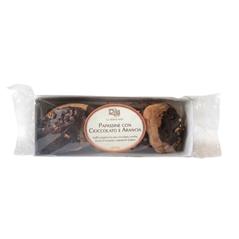 Papassine con cioccolato e arancia