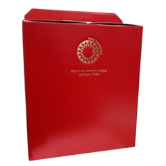 Scatola Rossa porta Panettone e bottiglia cl.75