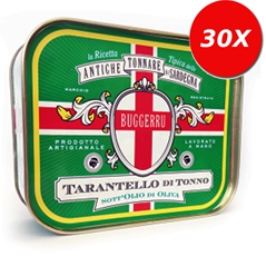 30 LATTINE di Tarantello di Tonno sott´olio d´oliva