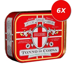 6 LATTINE di Tonno Corsa sott´olio di oliva