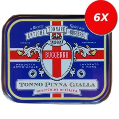 6 LATTINE di Tonno Pinna Gialla
